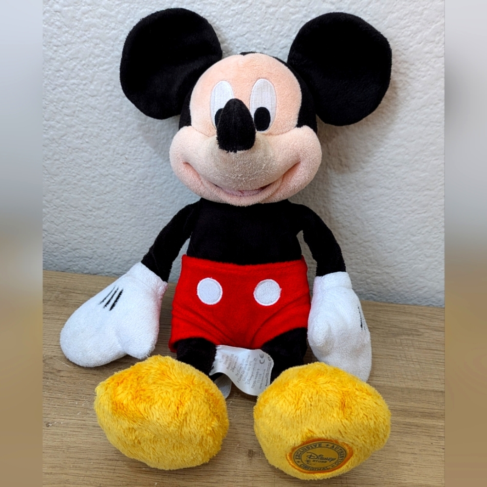 Disney Store Mickey Mouse 12" Plush Figure Disney Store Toy Original